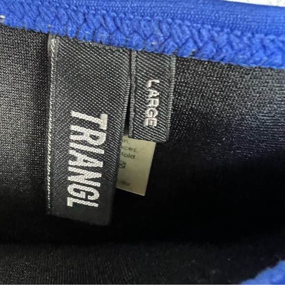 Triangl Blue Neoprene Women's Bikini Bottom - Picture 4 of 4